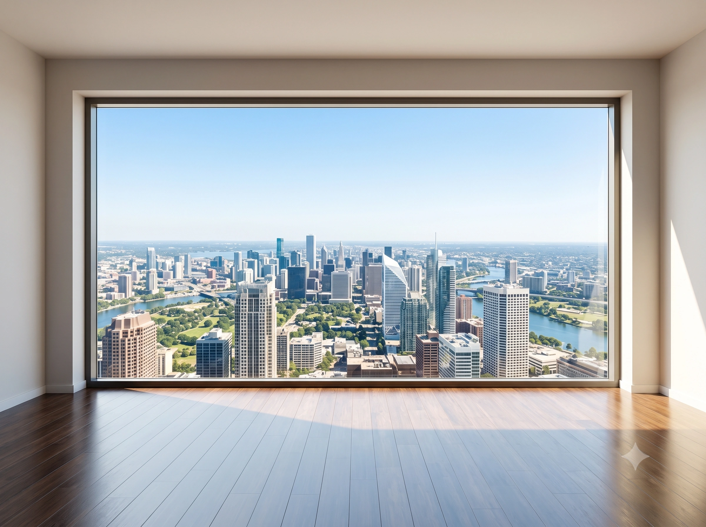 Панорамное остекление гостиной, 12 м²